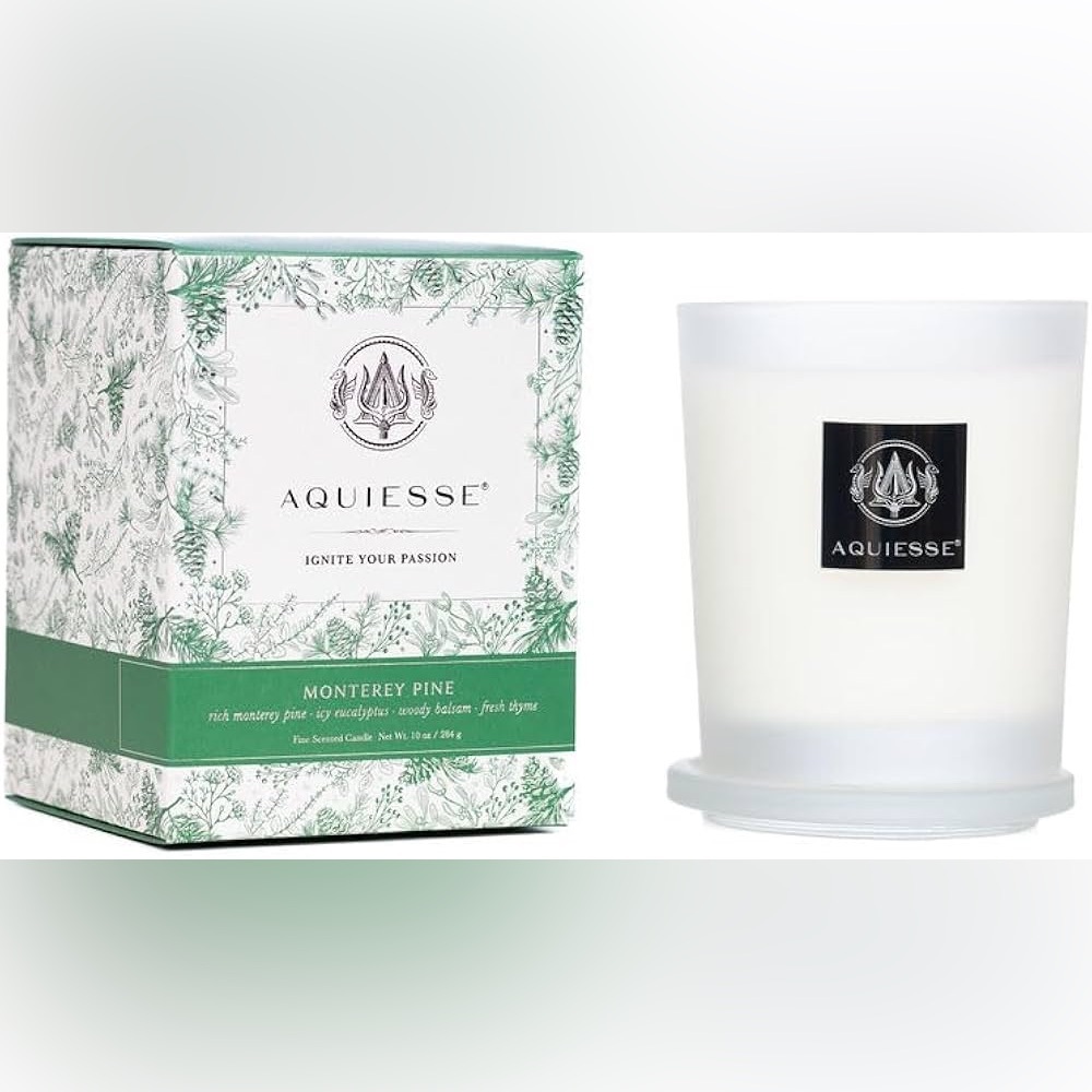 Monterey Pine Scented Candle - Green